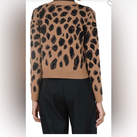 Molly Bracken. Lili Sidonio. Leopard print cardigan. US S - Picture 2 of 4